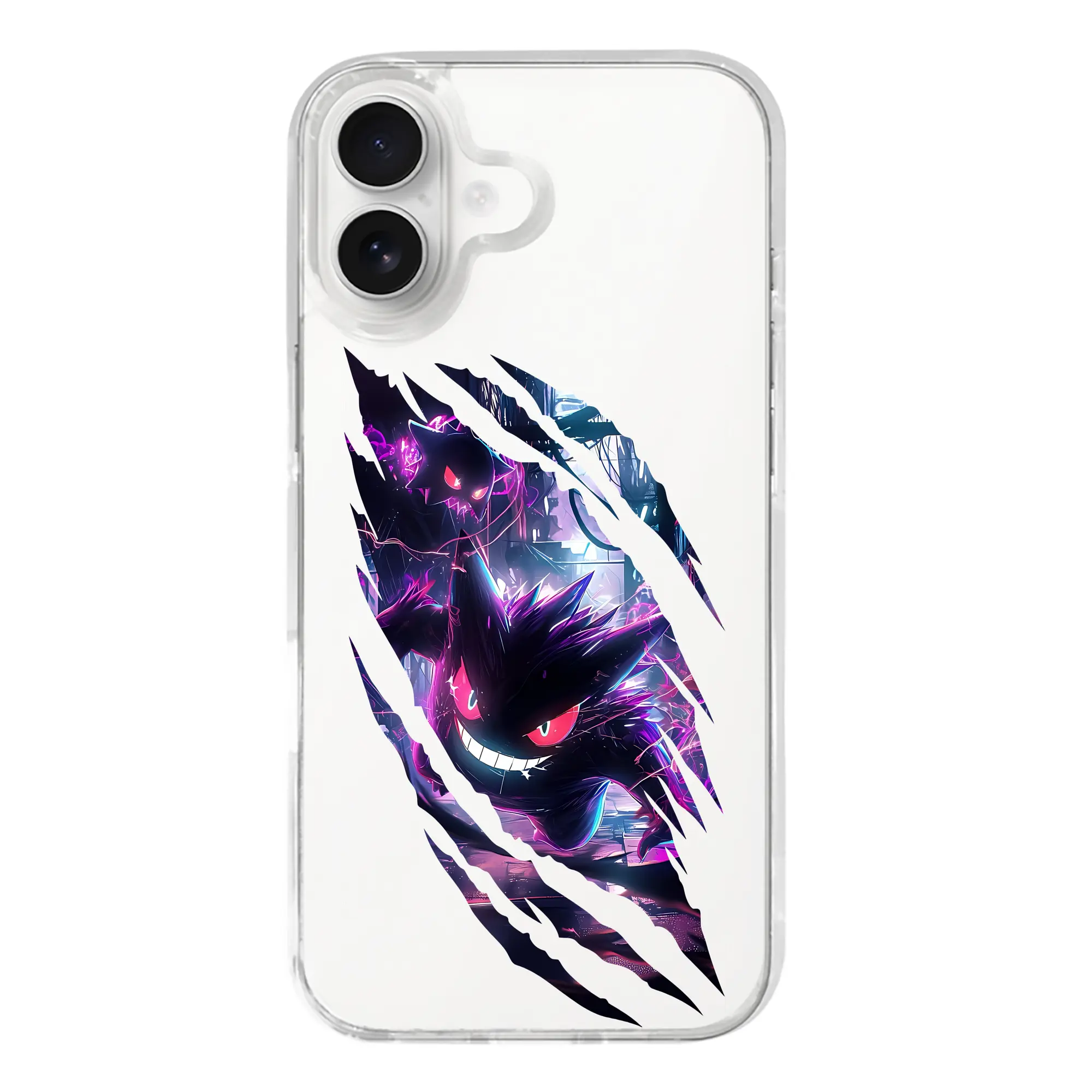 ポケモン グッズ,ゲンガー - iPhone 17シリーズ 透明スマホケース – 薄型・耐衝撃・精密フィット保護カバー